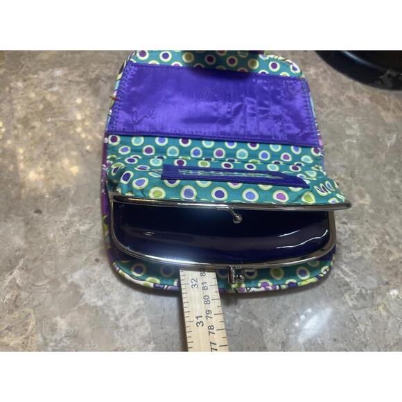 Vera Bradley Wallet Clutch women's  double KISSLOCK COIN PURSE FLORAL - Picture 6 of 9